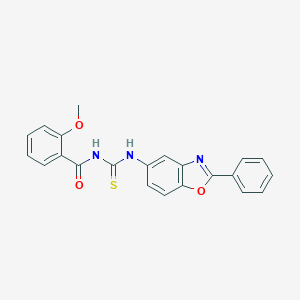 2-methoxy-N-[(2-phenyl-1,3-benzoxazol-5-yl)carbamothioyl]benzamide