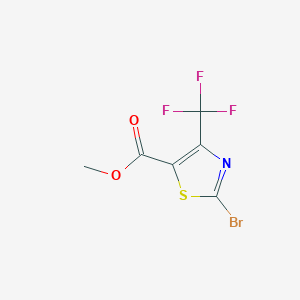 molecular formula C6H3BrF3NO2S B3284882 Methyl 2-bromo-4-(trifluoromethyl)thiazole-5-carboxylate CAS No. 79247-82-8