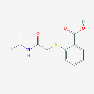 molecular formula C12H15NO3S B3284911 2-({[(Propan-2-yl)carbamoyl]methyl}sulfanyl)benzoic acid CAS No. 793727-60-3