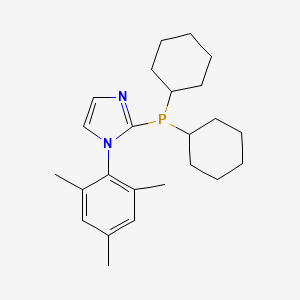 molecular formula C24H35N2P B3284962 2-(Dicyclohexylphosphino)-1-mesityl-1H-imidazole CAS No. 794527-14-3