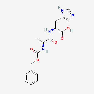 molecular formula C17H20N4O5 B3284973 Z-Ala-his-OH CAS No. 79458-92-7