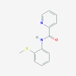 molecular formula C13H12N2OS B3284988 N-[2-(Methylthio)phenyl]-2-pyridinecarboxamide CAS No. 794582-15-3