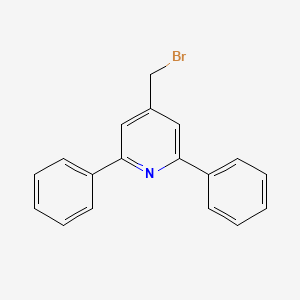 molecular formula C18H14BrN B3285062 4-(Bromomethyl)-2,6-diphenylpyridine CAS No. 796096-61-2