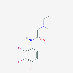 molecular formula C11H13F3N2O B3285068 2-(propylamino)-N-(2,3,4-trifluorophenyl)acetamide CAS No. 796106-58-6