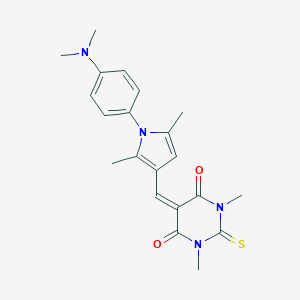 5-({1-[4-(dimethylamino)phenyl]-2,5-dimethyl-1H-pyrrol-3-yl}methylene)-1,3-dimethyl-2-thioxodihydro-4,6(1H,5H)-pyrimidinedione