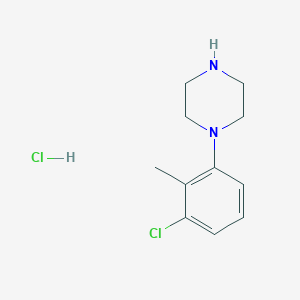 molecular formula C11H16Cl2N2 B3285094 1-(3-Chloro-2-methylphenyl)piperazine hydrochloride CAS No. 796856-42-3