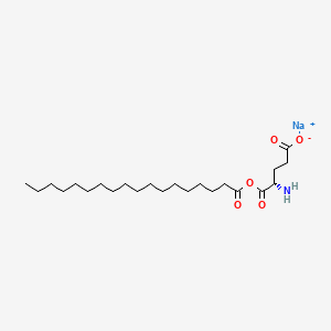 molecular formula C23H42NNaO5 B3285151 Sodium stearoyl glutamate CAS No. 79811-24-8