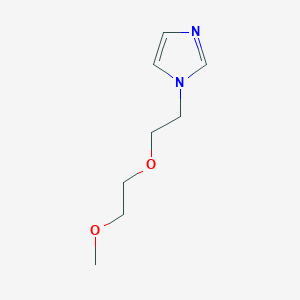 molecular formula C8H14N2O2 B3285163 1H-Imidazole, 1-[2-(2-methoxyethoxy)ethyl]- CAS No. 798571-53-6