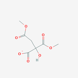 molecular formula C7H9O7- B3285198 2-Hydroxy-4-methoxy-2-(methoxycarbonyl)-4-oxobutanoate CAS No. 799271-75-3