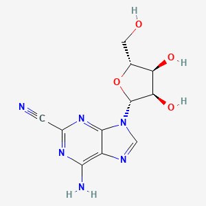6-amino-9-[(2R,3R,4S,5R)-3,4-dihydroxy-5-(hydroxymethyl)oxolan-2-yl]purine-2-carbonitrile