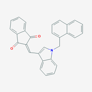 2-{[1-(1-naphthylmethyl)-1H-indol-3-yl]methylene}-1H-indene-1,3(2H)-dione