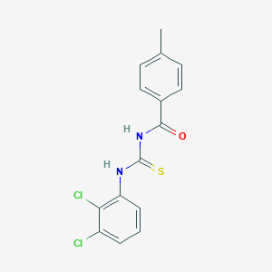 molecular formula C15H12Cl2N2OS B328528 N-[(2,3-dichlorophenyl)carbamothioyl]-4-methylbenzamide 