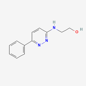 molecular formula C12H13N3O B3285292 2-[(6-Phenylpyridazin-3-yl)amino]ethan-1-ol CAS No. 80071-91-6