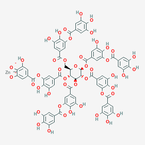 molecular formula C76H50O46Zn B3285298 Kastrin CAS No. 8011-65-2