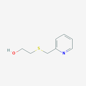 molecular formula C8H11NOS B3285347 2-{[(Pyridin-2-yl)methyl]sulfanyl}ethan-1-ol CAS No. 80191-91-9