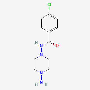 molecular formula C11H15ClN4O B3285369 N-(4-Aminopiperazin-1-yl)-4-chlorobenzamide CAS No. 802861-40-1