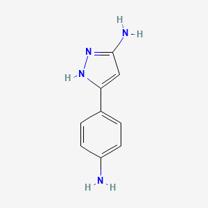5-(4-Amino-phenyl)-2H-pyrazol-3-ylamine