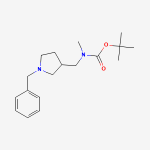 molecular formula C18H28N2O2 B3285385 tert-Butyl ((1-benzylpyrrolidin-3-yl)methyl)(methyl)carbamate CAS No. 802983-65-9