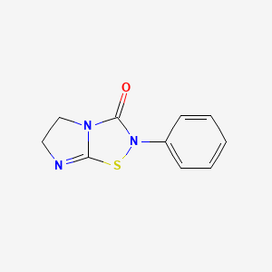 molecular formula C10H9N3OS B3285395 2-Phenyl-5,6-dihydroimidazo[1,2-d][1,2,4]thia diazol-3(2H)-one CAS No. 80334-62-9