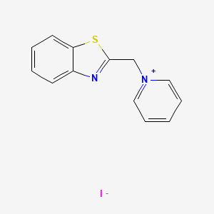 molecular formula C13H11IN2S B3285405 Pyridinium, 1-(2-benzothiazolylmethyl)-, iodide CAS No. 80352-43-8