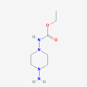 molecular formula C7H16N4O2 B3285414 Ethyl (4-aminopiperazin-1-yl)carbamate CAS No. 803633-59-2