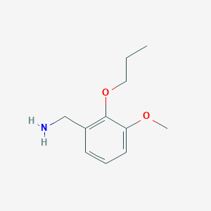 molecular formula C11H17NO2 B3285421 (3-Methoxy-2-propoxybenzyl)amine CAS No. 80364-69-8