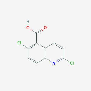 molecular formula C10H5Cl2NO2 B3285425 2,6-Dichloroquinoline-5-carboxylic acid CAS No. 803736-83-6