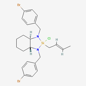 (R,R)-1,3-Bis(4-bromobenzyl)-2-chlorooctahydro-2-(2E)-crotyl-1H-1,3,2-benzodiazasilole