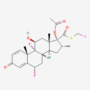 (6alpha,11beta,16alpha,17alpha)-17-(Acetyloxy)-6,9-difluoro-11-hydroxy-16-methyl-3-oxo-androsta-1,4-diene-17-carbothioicAcidS-(Iodomethyl)Ester