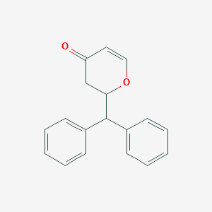 molecular formula C18H16O2 B3285519 2-Benzhydryl-2H-pyran-4(3H)-one CAS No. 805251-34-7