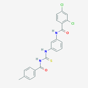 2,4-dichloro-N-[3-({[(4-methylbenzoyl)amino]carbothioyl}amino)phenyl]benzamide