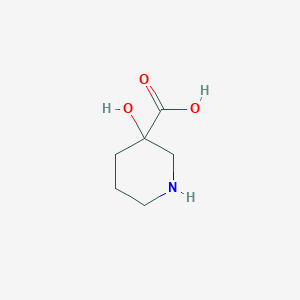 molecular formula C6H11NO3 B3285531 3-羟基哌啶-3-羧酸 CAS No. 80546-90-3