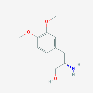 molecular formula C11H17NO3 B3285545 (S)-3-Amino-3-(3,4-dimethoxy-phenyl)-propan-1-OL CAS No. 80582-39-4