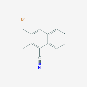 molecular formula C13H10BrN B3285565 3-(Bromomethyl)-2-methyl-1-naphthonitrile CAS No. 80665-00-5