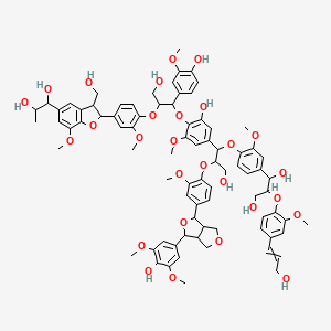 molecular formula C81H92O28 B3285567 Lignin, organosolv CAS No. 8068-03-9