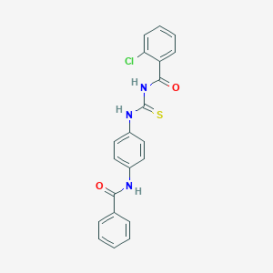 N-[4-({[(2-chlorobenzoyl)amino]carbothioyl}amino)phenyl]benzamide