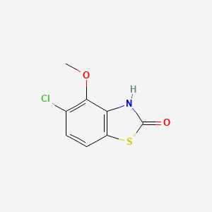 molecular formula C8H6ClNO2S B3285580 5-Chloro-4-methoxy-1,3-benzothiazol-2(3H)-one CAS No. 80689-17-4