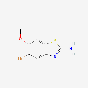 molecular formula C8H7BrN2OS B3285588 5-Bromo-6-methoxybenzo[d]thiazol-2-amine CAS No. 80689-47-0