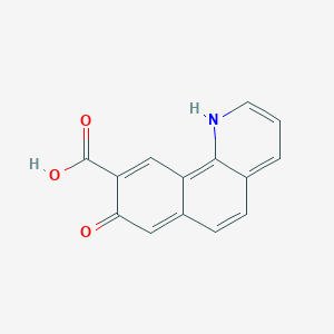 molecular formula C14H9NO3 B3285628 8-Hydroxybenzo[h]quinoline-9-carboxylic acid CAS No. 808113-95-3