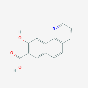 molecular formula C14H9NO3 B3285636 9-Hydroxybenzo[h]quinoline-8-carboxylic acid CAS No. 808119-58-6