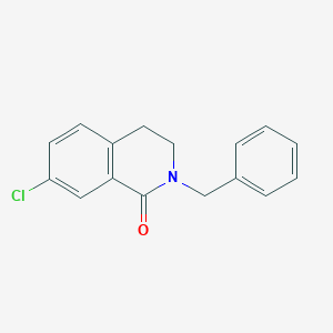 molecular formula C16H14ClNO B3285643 2-Benzyl-7-chloro-3,4-dihydroisoquinolin-1(2H)-one CAS No. 808141-26-6