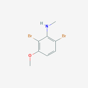molecular formula C8H9Br2NO B3285653 2,6-Dibromo-3-methoxy-N-methylaniline CAS No. 808736-58-5
