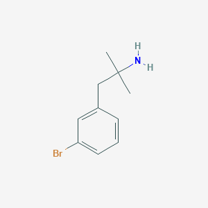 molecular formula C10H14BrN B3285663 1-(3-Bromophenyl)-2-methylpropan-2-amine CAS No. 808769-14-4