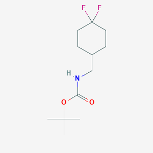 molecular formula C12H21F2NO2 B3285689 (4,4-Difluorocyclohexylmethyl)carbamic acid tert-butyl ester CAS No. 809273-64-1