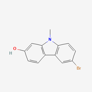 molecular formula C13H10BrNO B3285694 9H-Carbazol-2-ol, 6-bromo-9-methyl- CAS No. 809287-14-7