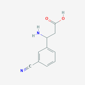 molecular formula C10H10N2O2 B3285706 3-amino-3-(3-cyanophenyl)propanoic Acid CAS No. 80971-96-6