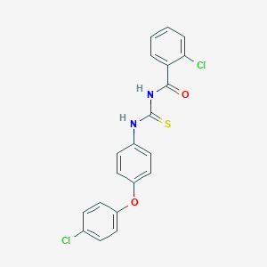 2-chloro-N-{[4-(4-chlorophenoxy)phenyl]carbamothioyl}benzamide