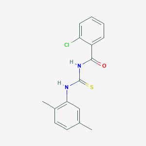molecular formula C16H15ClN2OS B328572 2-chloro-N-[(2,5-dimethylphenyl)carbamothioyl]benzamide 