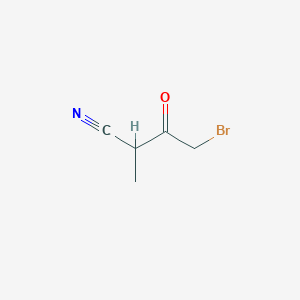 molecular formula C5H6BrNO B3285728 4-Brom-2-methyl-3-oxobutannitril CAS No. 81056-51-1