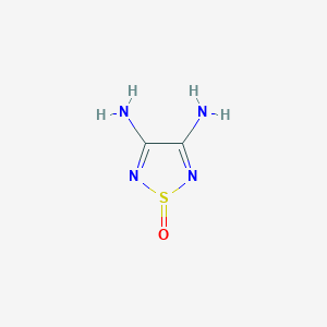 molecular formula C2H4N4OS B3285740 Diamino-1lambda4,2,5-thiadiazol-1-one CAS No. 81074-83-1